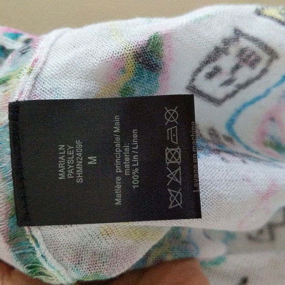 NWOT Zadig & Voltaire Tito Kilim Top In Neutrals T-shirt - Picture 7 of 15